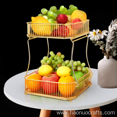Double checked fruit basket